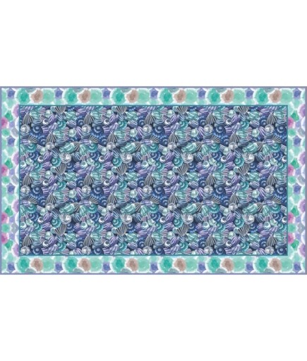 Sardinia Deniz kabuğu Desenli Pareo