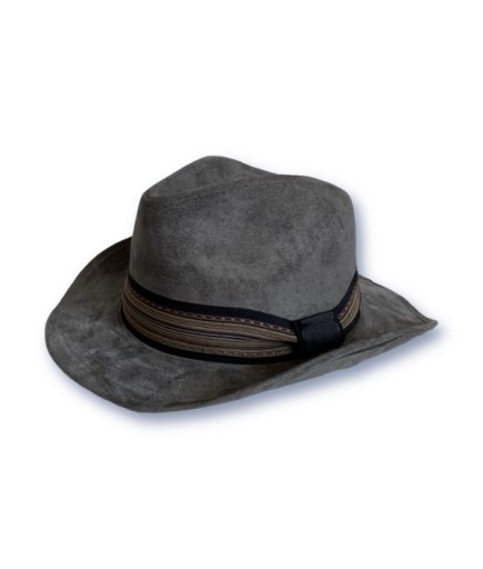 Arizona Gri Nubuk Western Şapka