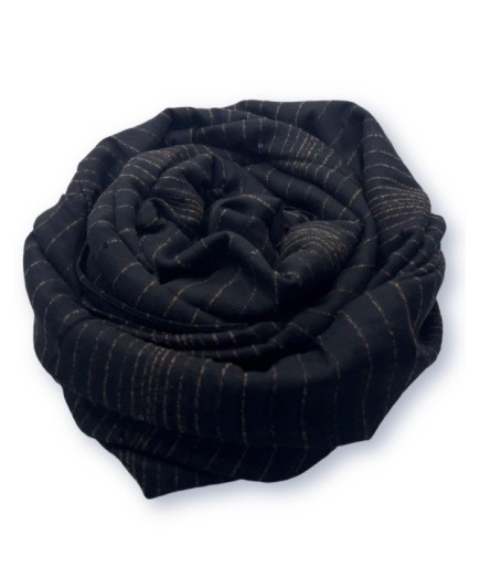 Mini Payetli Siyah Şal