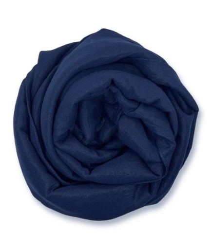 Yumuşak Dokulu Lacivert Düz Şal