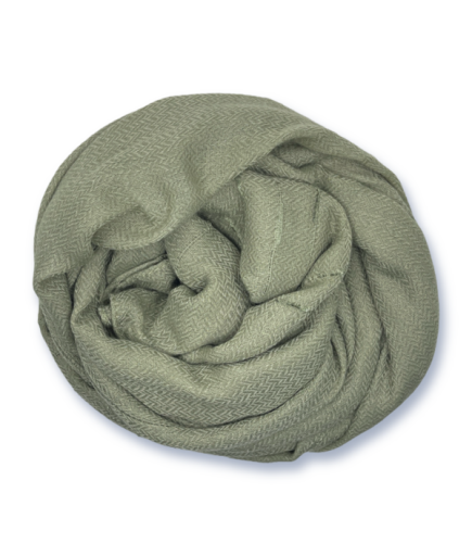 Yumuşak Dokulu Tüvit Desen Yeşil Şal