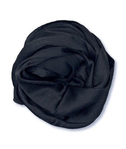 Yumuşak Dokulu Siyah Şal