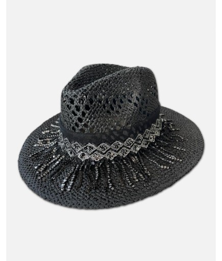Aruba Siyah Hasır Şapka