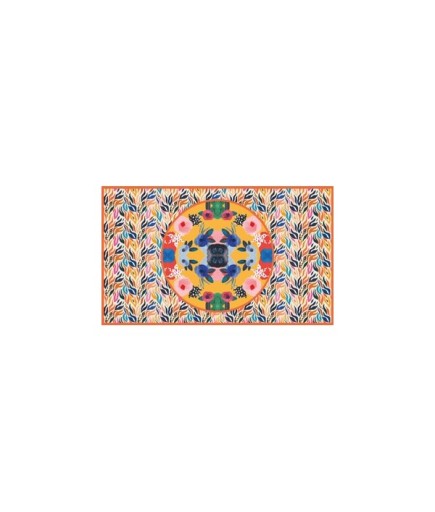 Taormina Ateş ve Çiçek Desenli Pareo