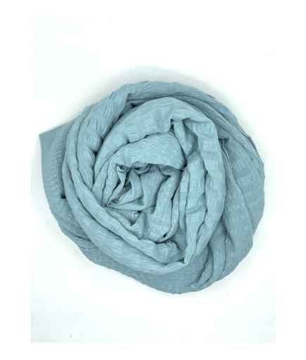 Yumuşak  Kabartma Desenli Yeşil Şal